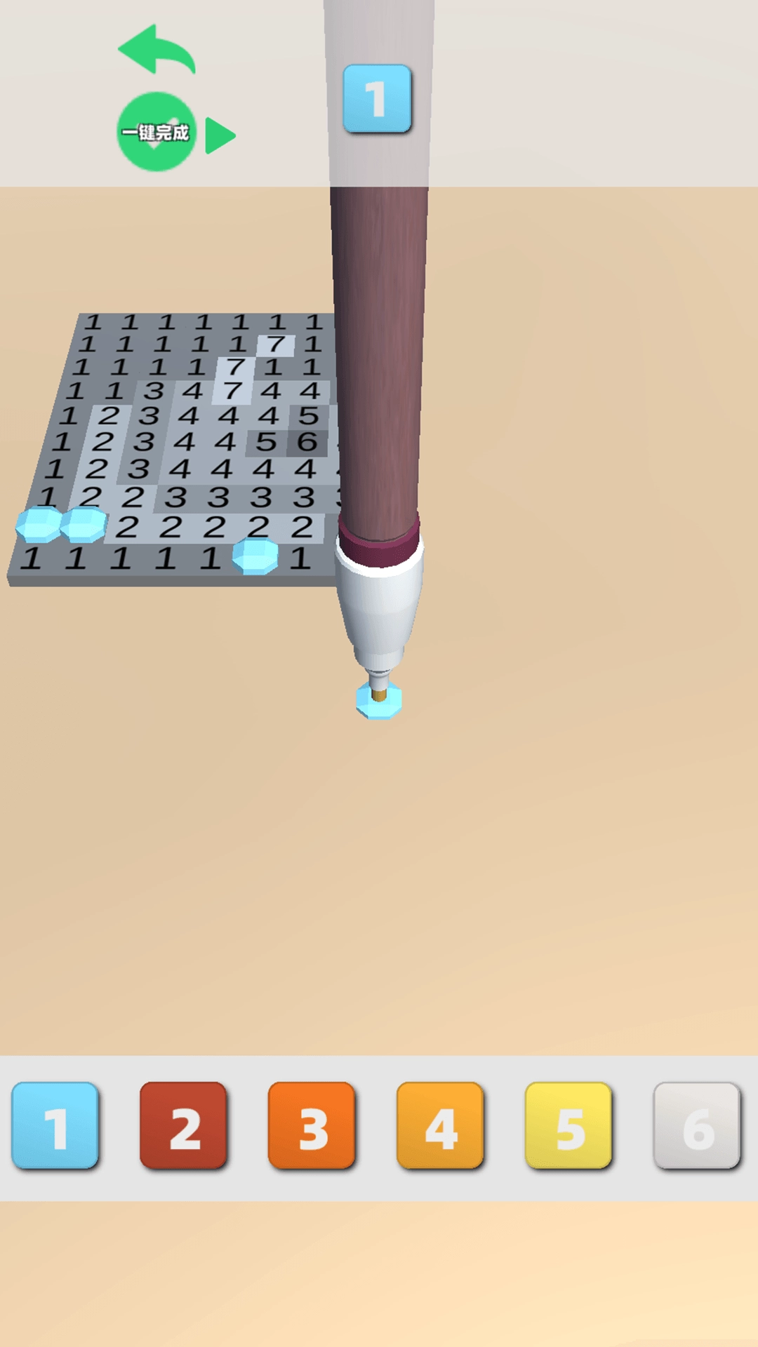 涂色格子画游戏绿色版图2