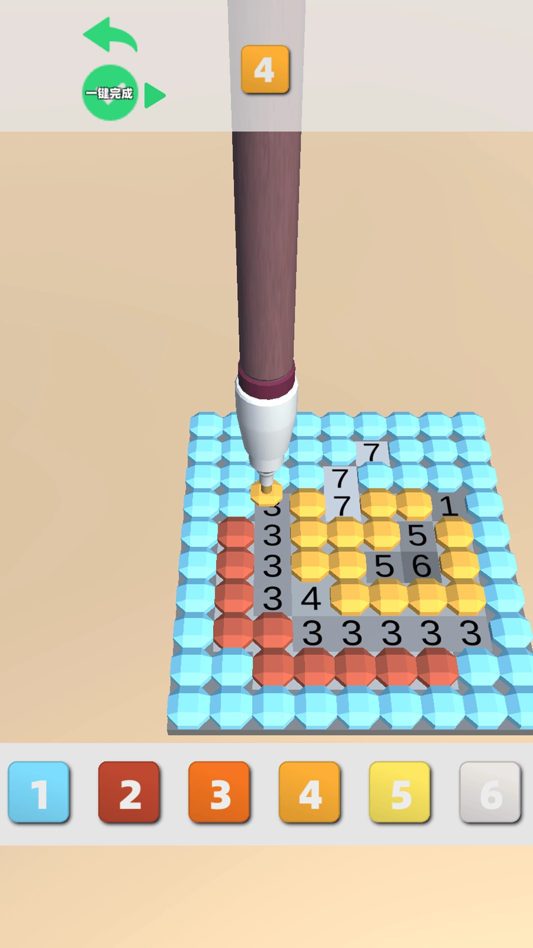 涂色格子画游戏绿色版图3