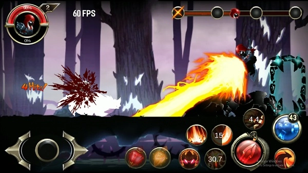 火柴人忍者战士官方版图2