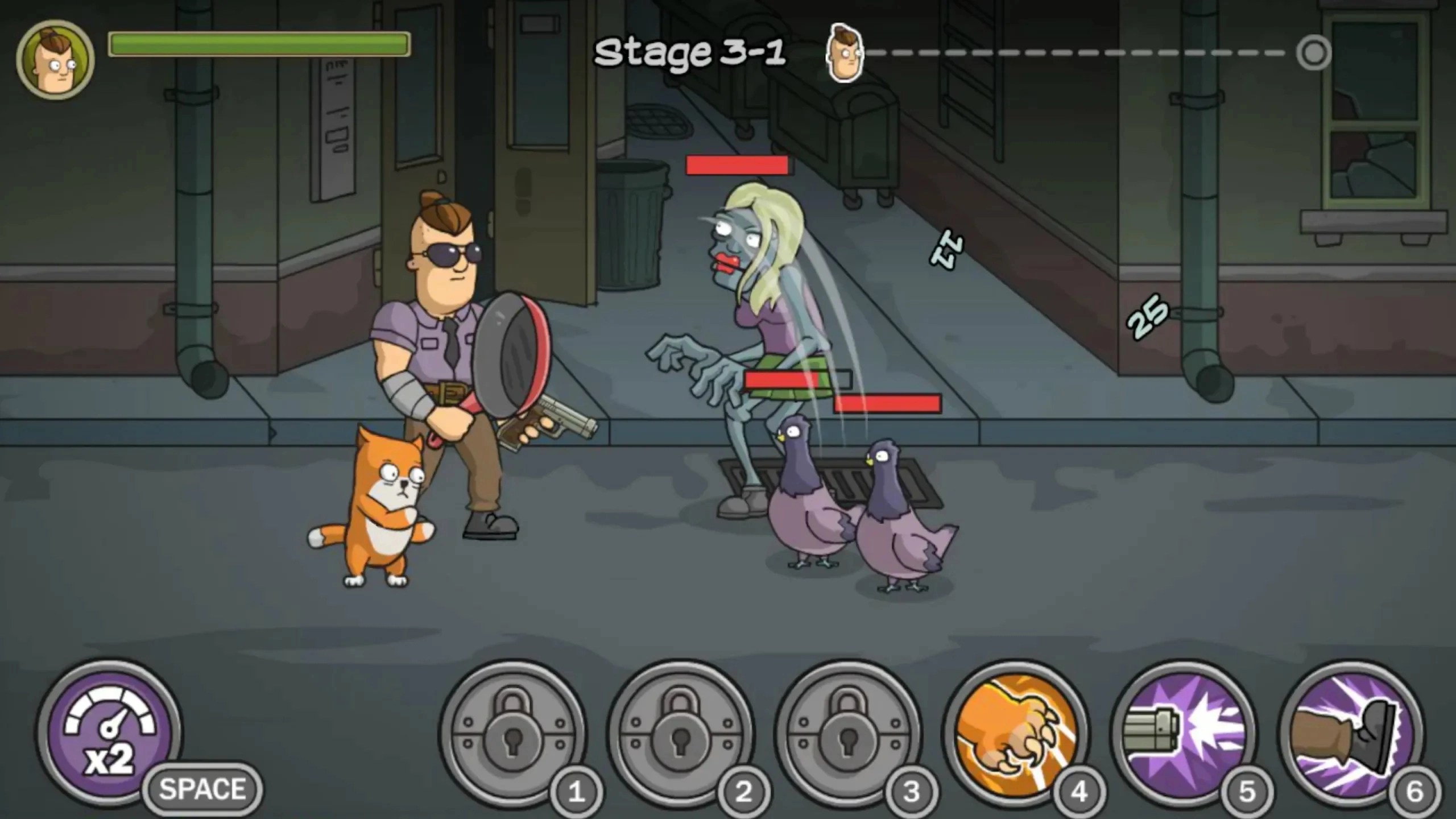 森雅和奥斯卡大战僵尸官方最新版图3