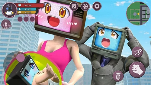 邪恶女电视人模拟手机版图1