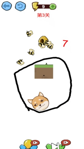 蜜蜂狗画线逃脱正版图3