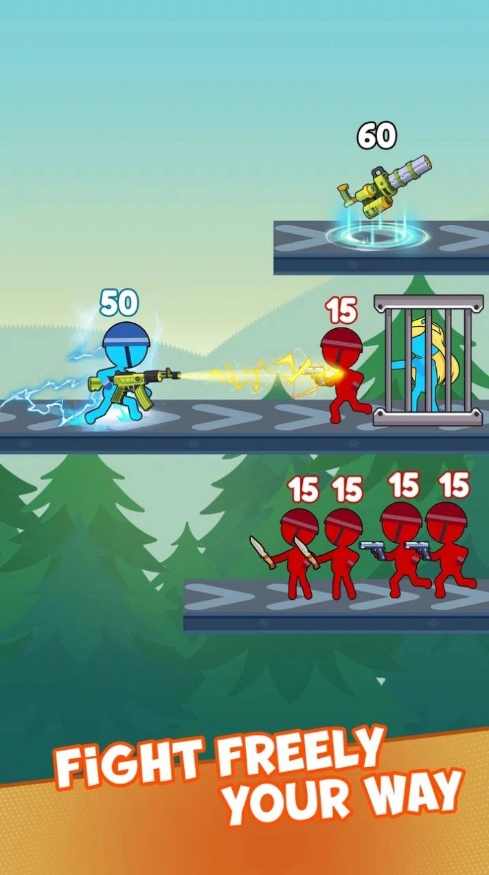 火柴人射手战争正版图2