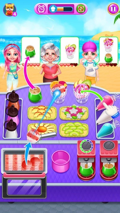 冰凉夏日水果圣代制作正版图1