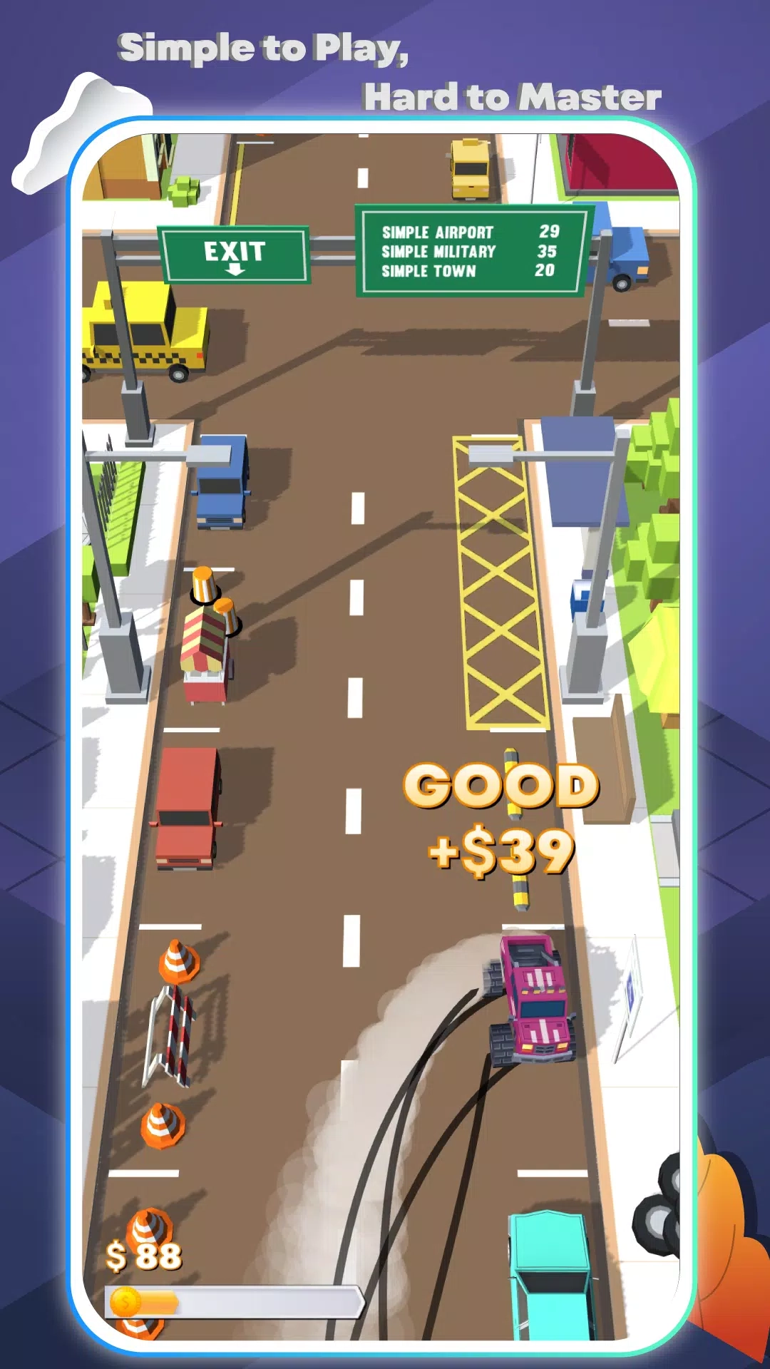 漂移与停车挑战游戏绿色版