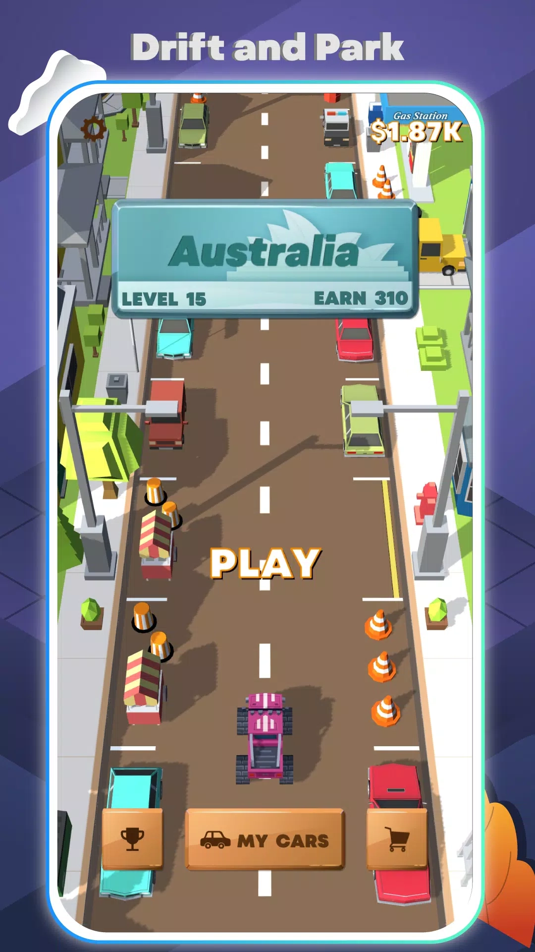 漂移与停车挑战游戏绿色版