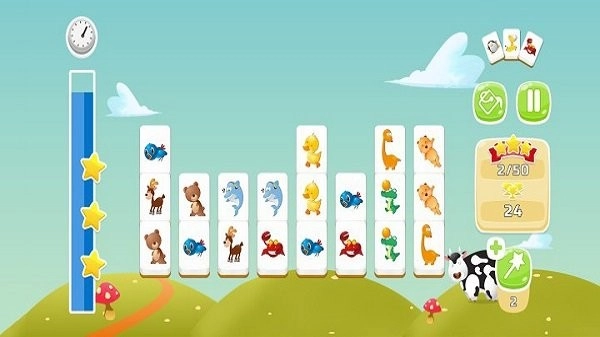动物连接拼图游戏绿色版图3