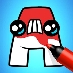 字母涂色游戏绿色版