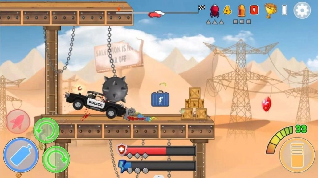 僵尸碰撞赛车手机正版图3