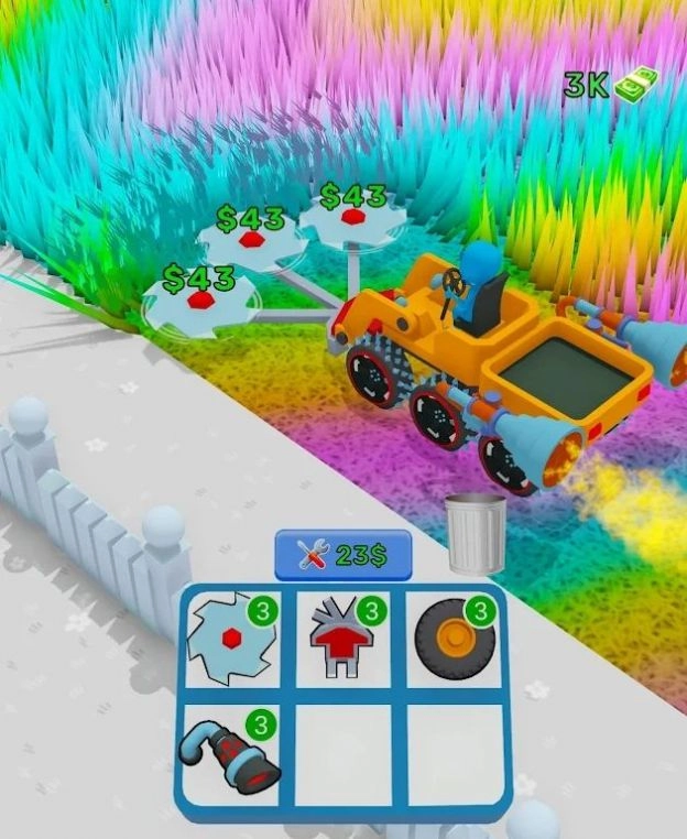 草坪收割机合并游戏绿色版图1