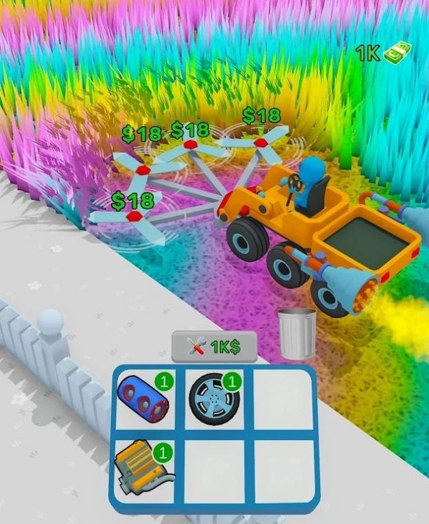 草坪收割机合并游戏绿色版图3