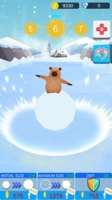 踩着雪球的熊熊免费原版图1