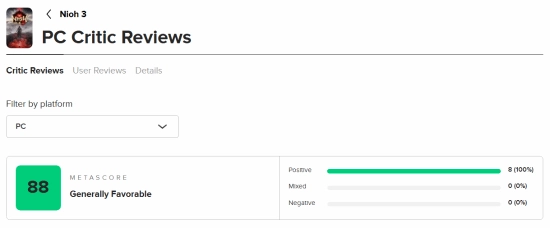 武士幻想巅峰之作！《仁王3》M站平均得分87分