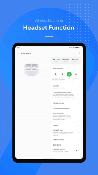 OPPO无线耳机软件