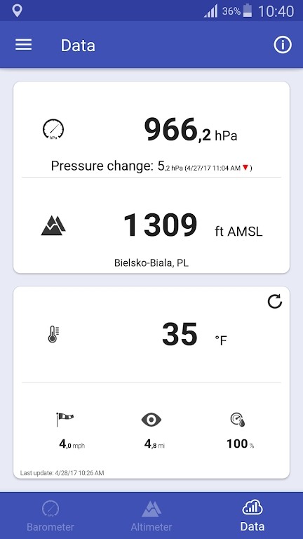 Barometer Altimeter气压计图2