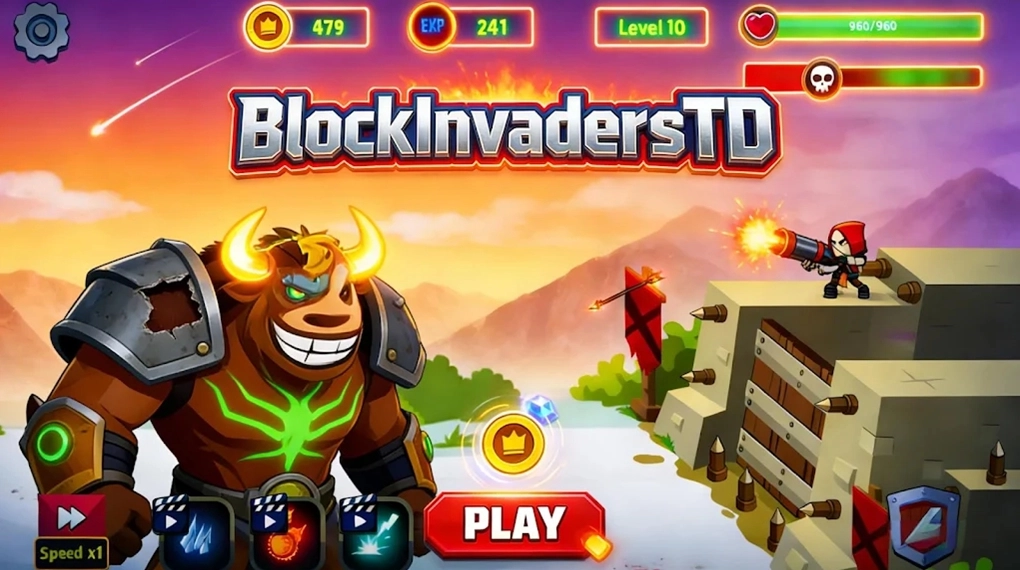 守卫城墙（BlockInvadersTD）游戏纯净版