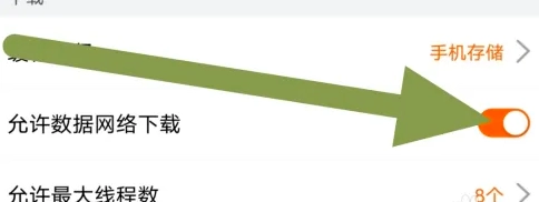 开启数据网络下载权限