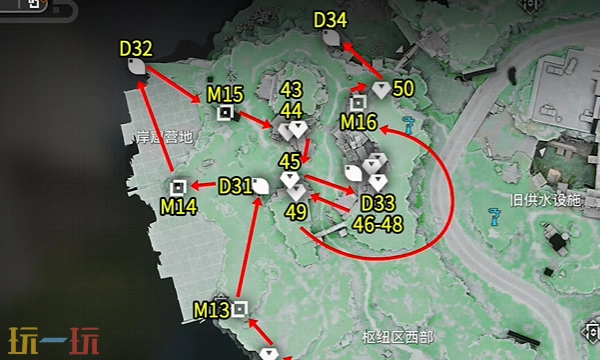 明日方舟终末地枢纽区西部收集（2）该如何通关枢纽区西部所有收集物的路线指南