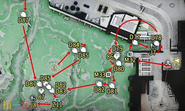 明日方舟终末地南部草甸收集路线指南如何高效完成南部草甸全收集