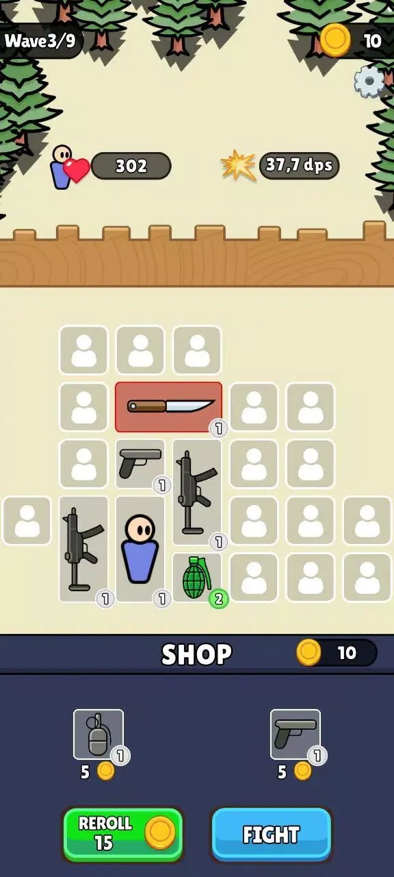 战士背包防御战游戏绿色版图2