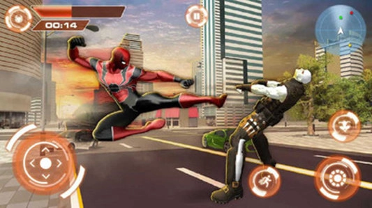 飞行蜘蛛侠游戏绿色版图2