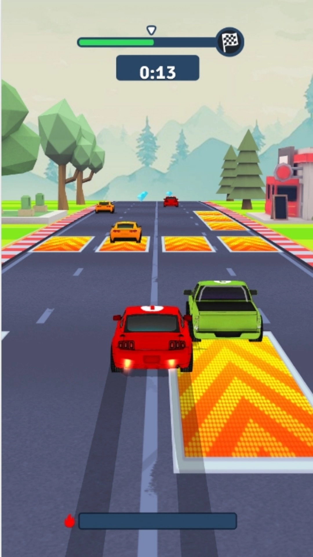 疯狂赛道极限躲避游戏绿色版