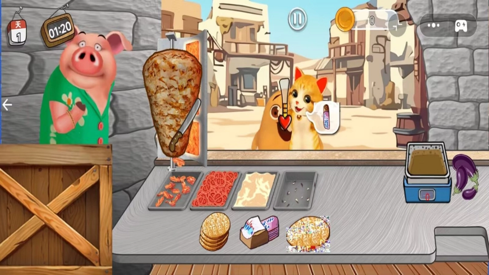 吃饭餐厅3D游戏绿色版