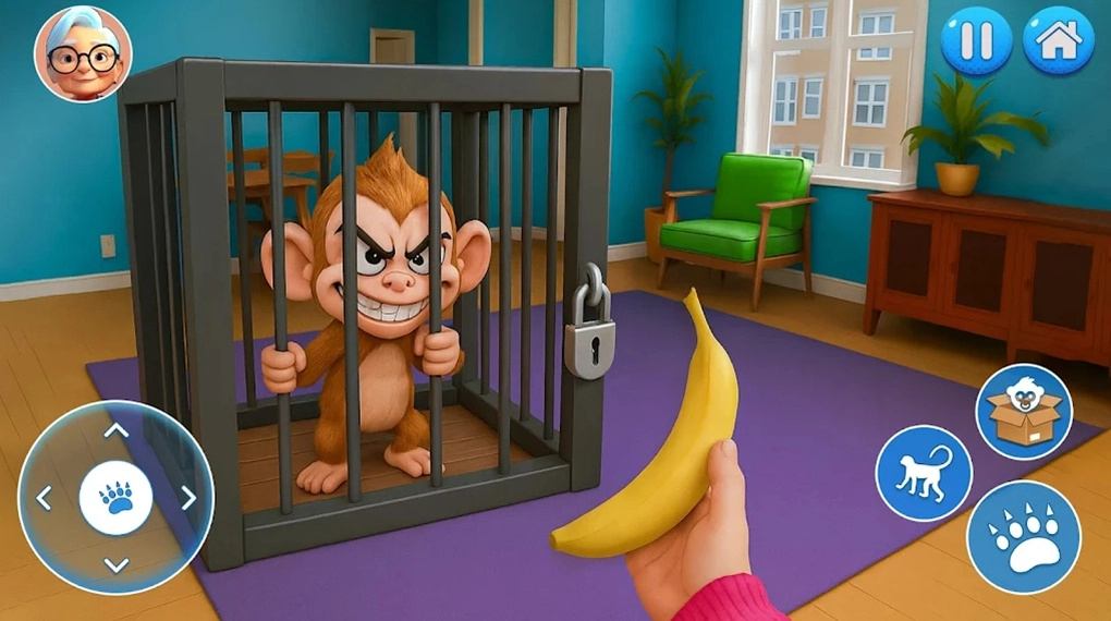 淘气猴子捉弄奶奶（Naughty Monkey Prank Gran）最新免费版
