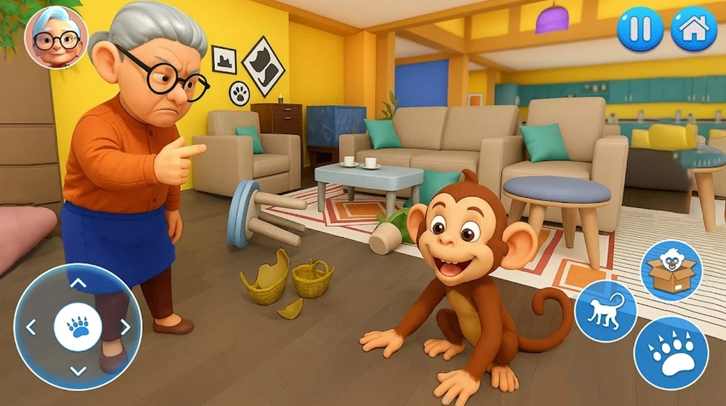 淘气猴子捉弄奶奶（Naughty Monkey Prank Gran）最新免费版