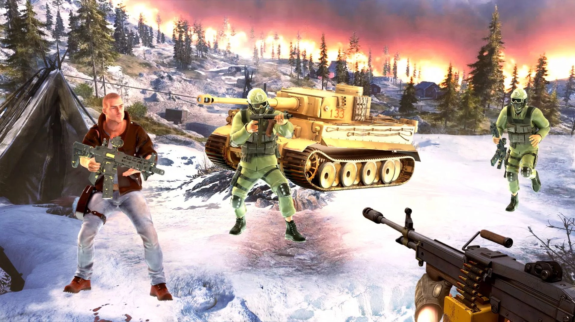 狙击行动跳伞射击手游免费版