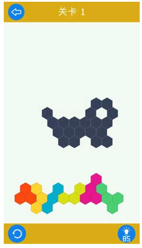 六边形拼图游戏绿色版