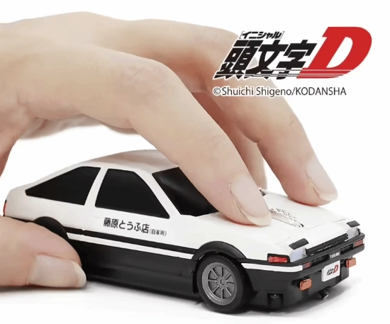 太酷了！《头文字D》AE86主题鼠标登场可动头灯搭配全车灯光设计