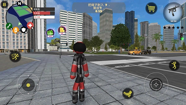 火柴人绳索英雄御寒菜单汉化版图1