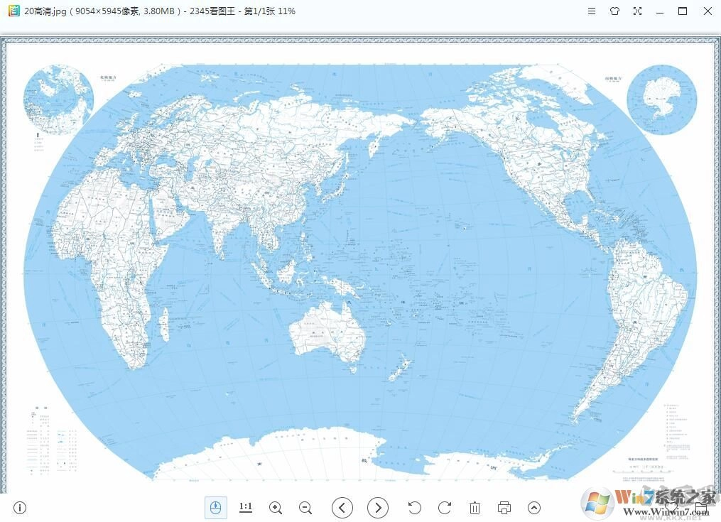 世界地图高清版图1