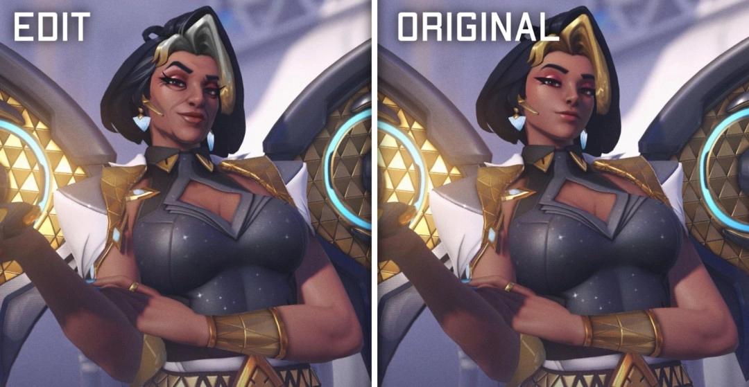 《守望先锋》新英雄颜值太出众招致不满玩家将金驭修改成老奶奶模样