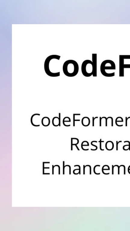 codeformer手机免费版图1