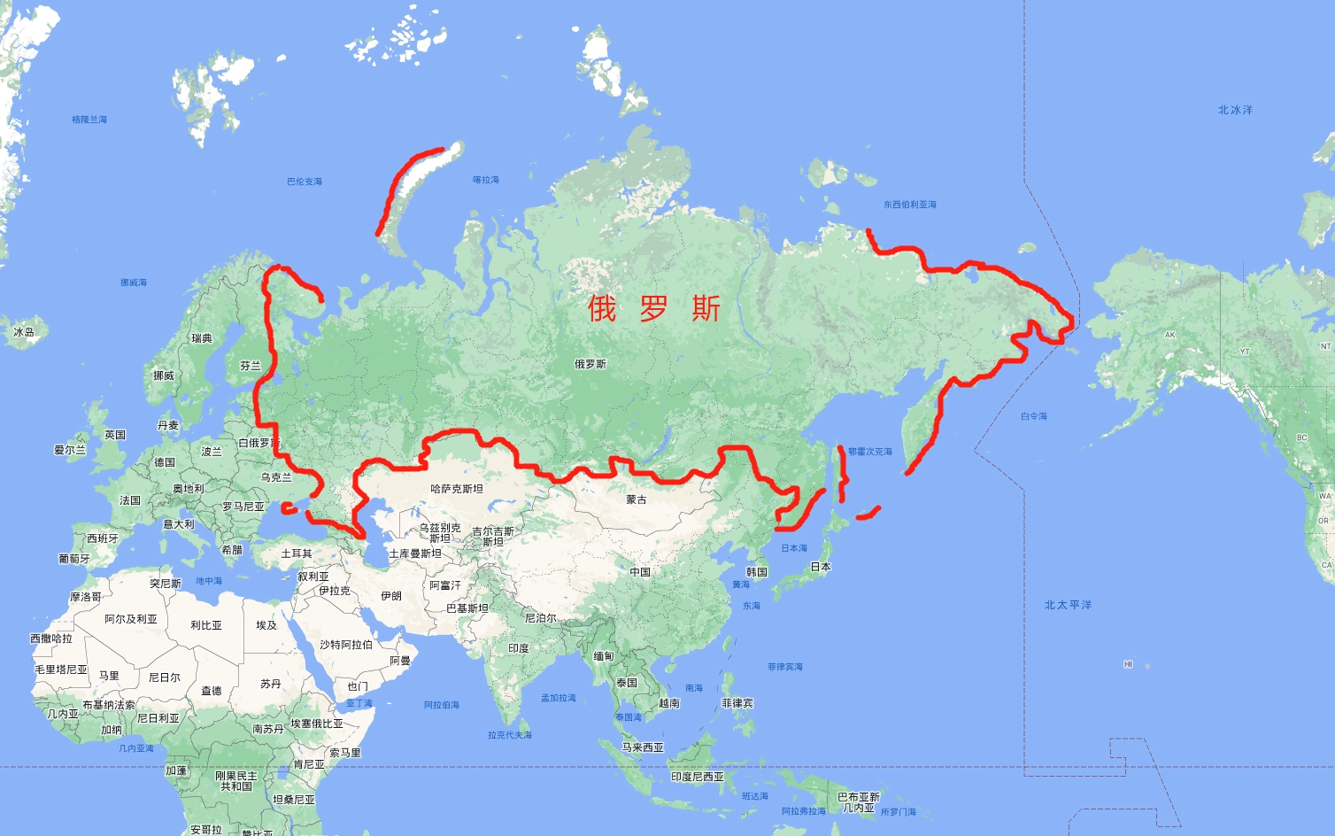 俄罗斯地图官方最新版