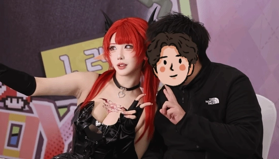 Yasal小恶魔新红发妆造 与粉丝热情互动并合影