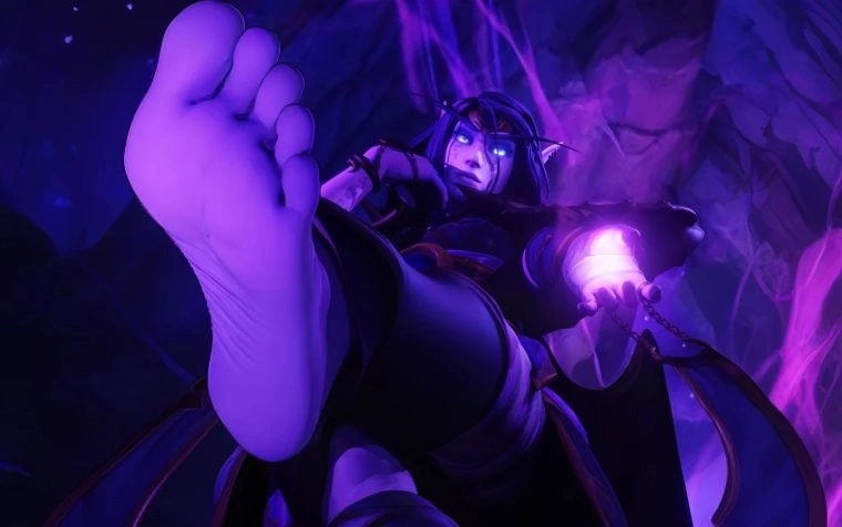 《魔兽世界》玩家亲手建造萨拉塔斯圣殿，用以供奉她的玉足