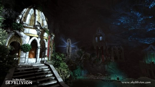 作为《上古卷轴5》的大型MOD，它的画面效果十分精美出色