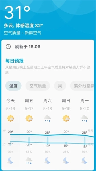 安心天气提醒原版图3