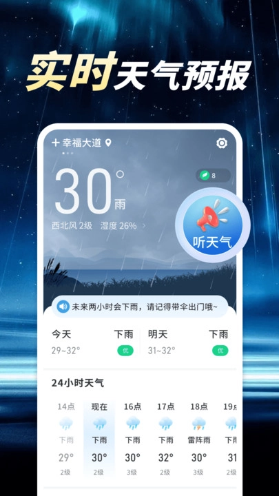 卫星晴雨天气最新版-图2