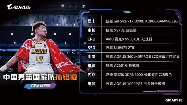 场上问鼎场下绽放 技嘉为孙铭徽打造竞技&ldquo;王牌装备&rdquo;