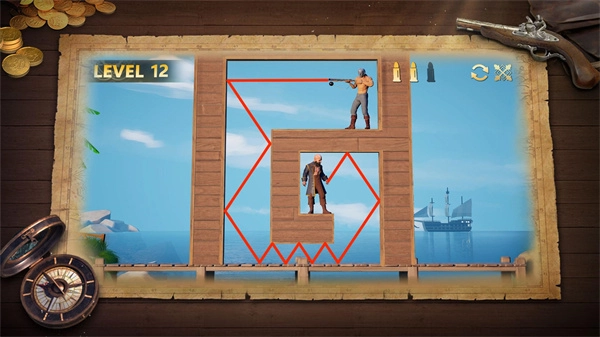 子弹射击金银岛之谜图1