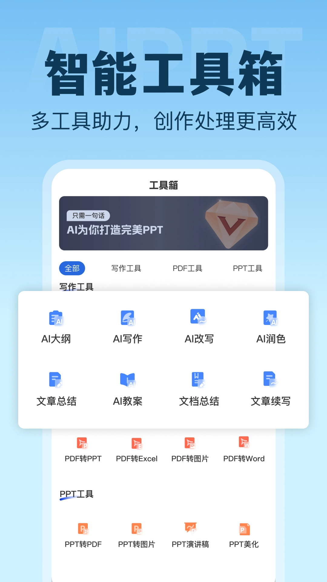 I生成PPT软件手机免费版
