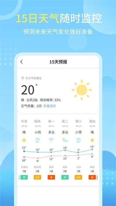 晴雨天气预报手机最新版