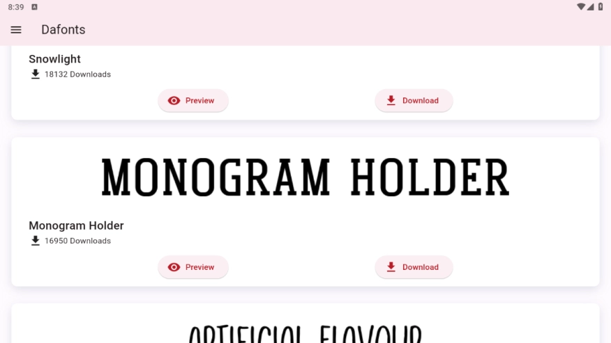 DaFont字体通用版