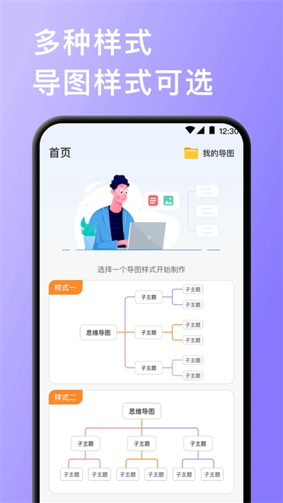 思维导图快速制作正版图2
