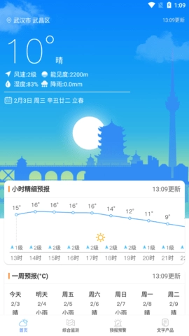 武汉交通气象无广告版图1