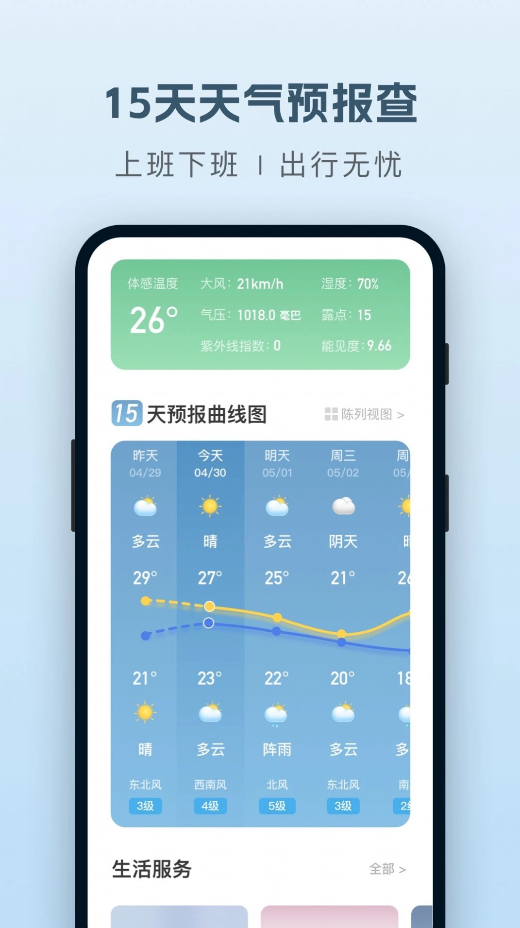 纯净天气预报免费原版图1